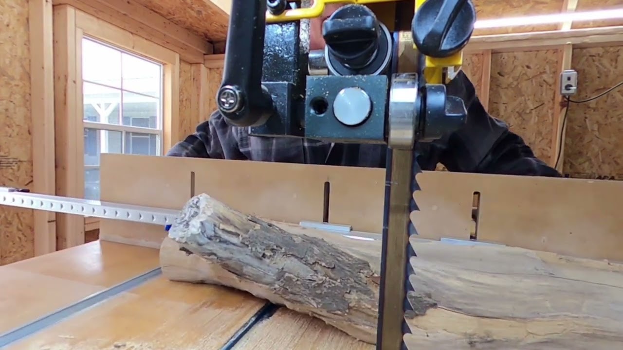 Bandsaw Log Resaw Sled and Clamp