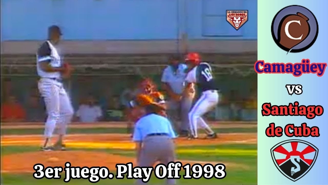 CAMAGÜEY VS SANTIAGO DE CUBA. PLAY OFF 1998. 3ER JUEGO. Pitcheo magistral de Neurys Fernández