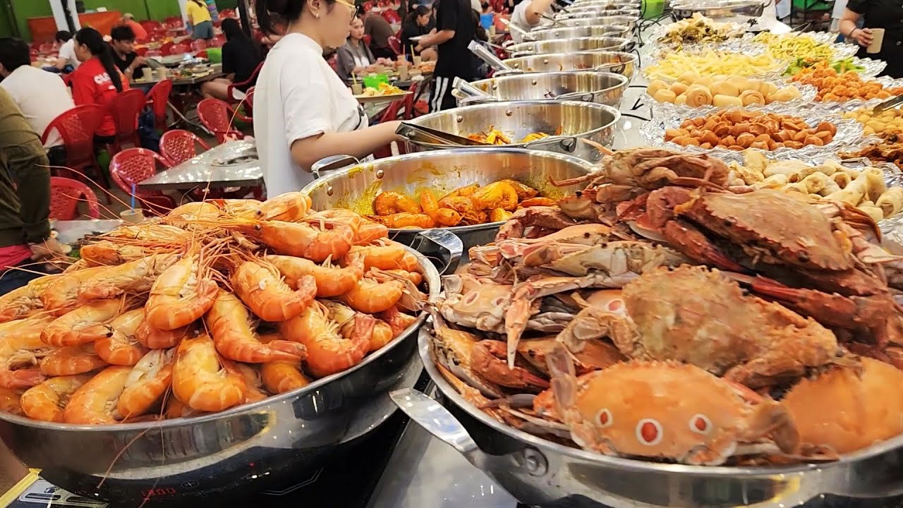 BUFFET - LỤM LÚA 320K /VÉ  ĂN GHẸ ,CUA ,TÔM - HẢI SẢN TƯƠI SỐNG