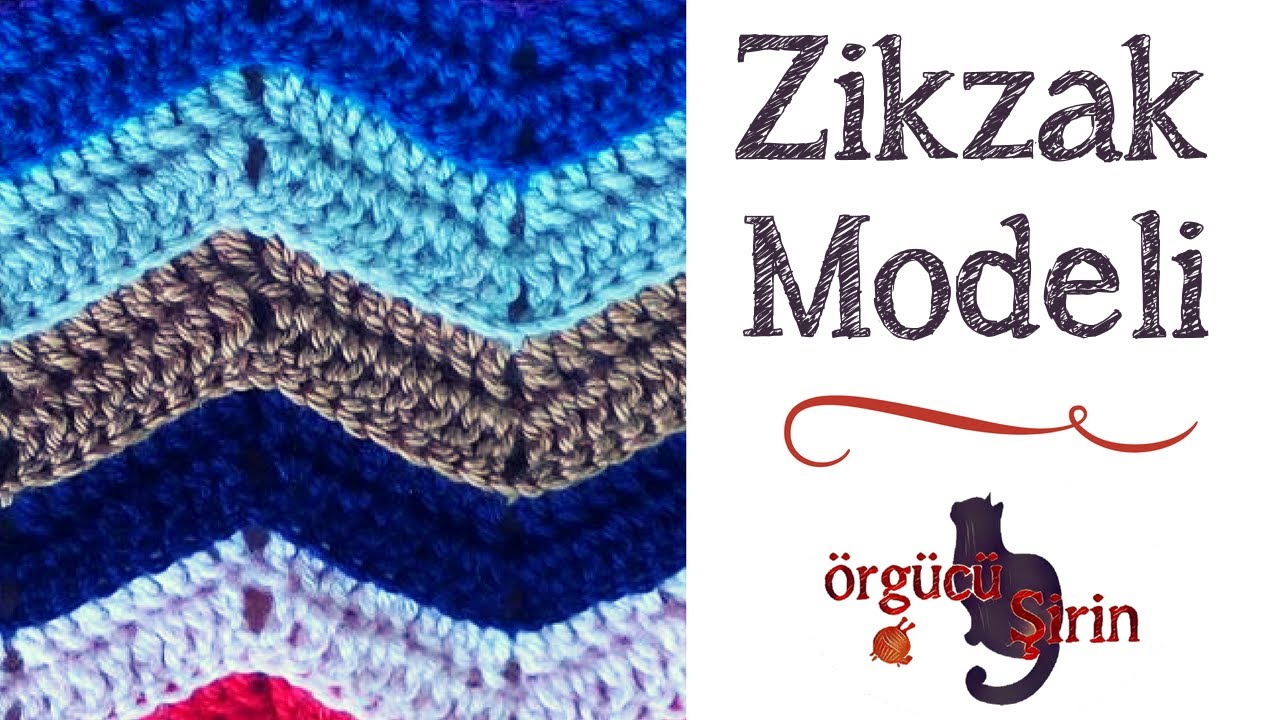Tığ işi zikzak modeli nasıl yapılır / &Ouml;rg&uuml; modelleri