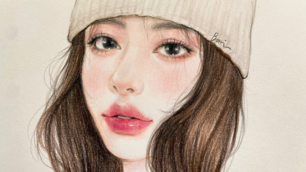 노제 색연필 인물화 그리기 / 프리즈마, 까렌다쉬, 파버카스텔 색연필 / Color pencil drawing NOZE
