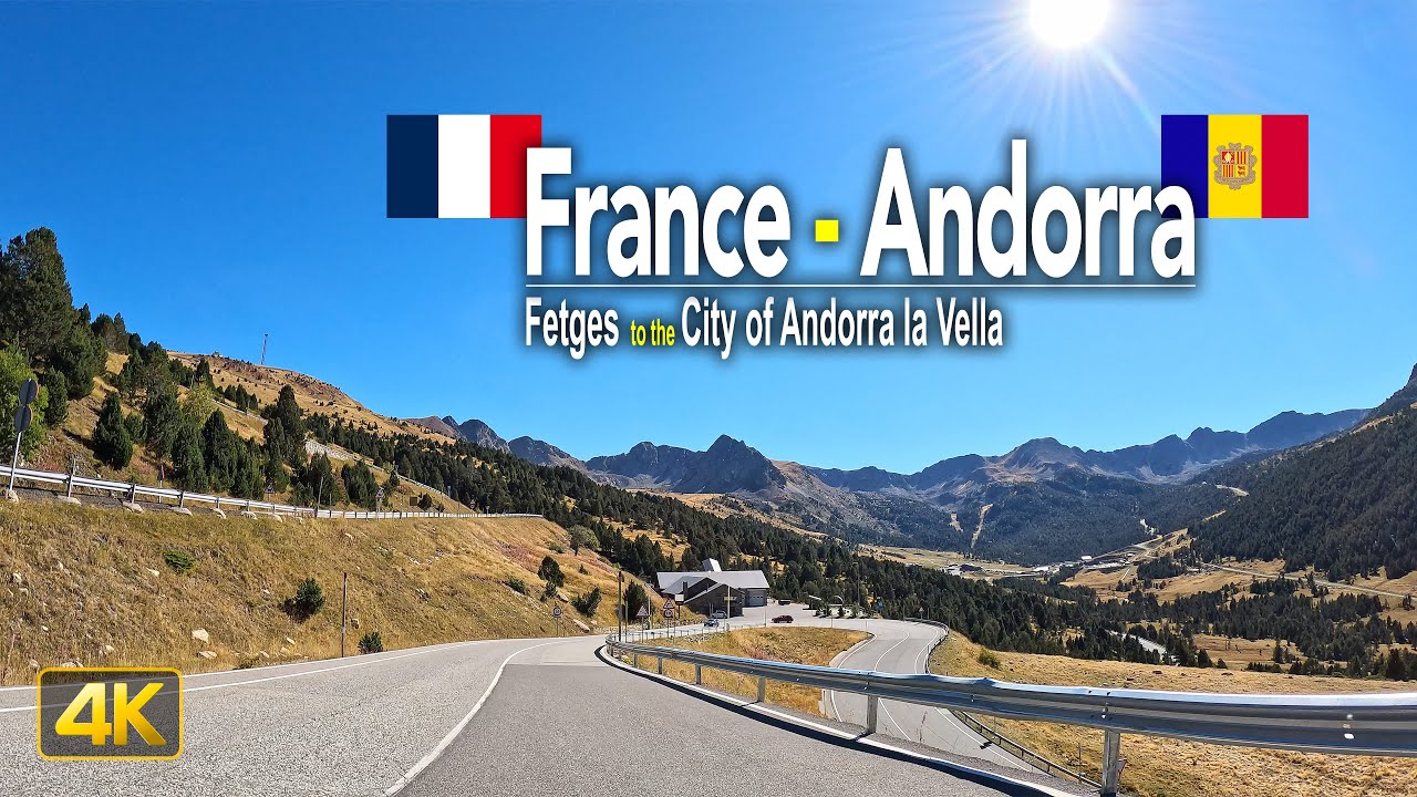 Driving across the Pyrenees mountains from France 🇫🇷 to Andorra 🇦🇩