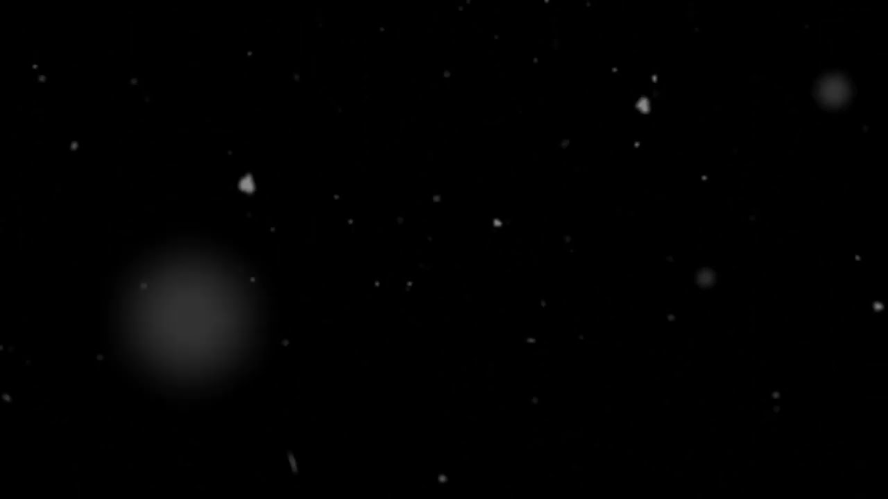 Falling Snow Ice Blizzard Bokeh Black Background 4K (No Loops) | 1 Hour Silent Screensaver Overlay