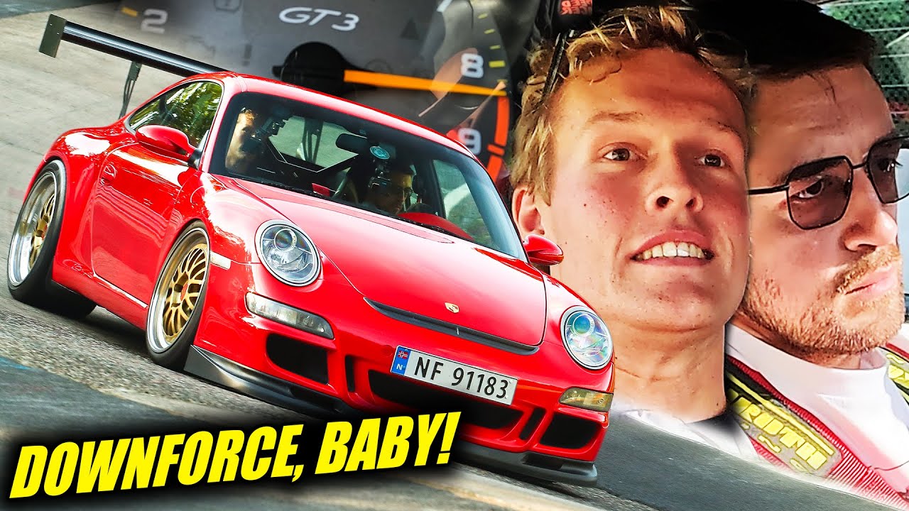 HUGE CUP WING + Porsche 997 GT3 = Funny Faces! // Nürburgring