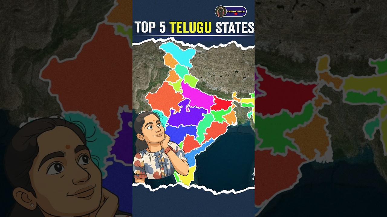 🇮🇳Top 5 Telugu Speaking States in India | % of population #telugu #india #telangana #andhrapradesh