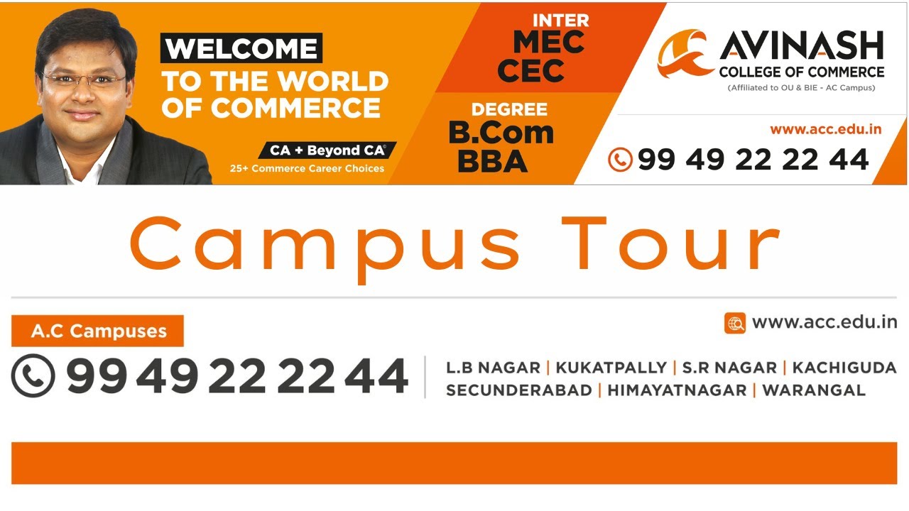 Avinash College of Commerce | Campus Tour | Hyderabad | Warangal