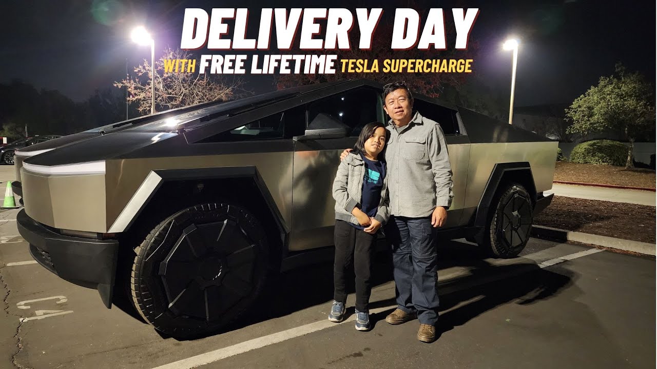 Cybertruck FS delivery day (FREE Lifetime Tesla Supercharging)