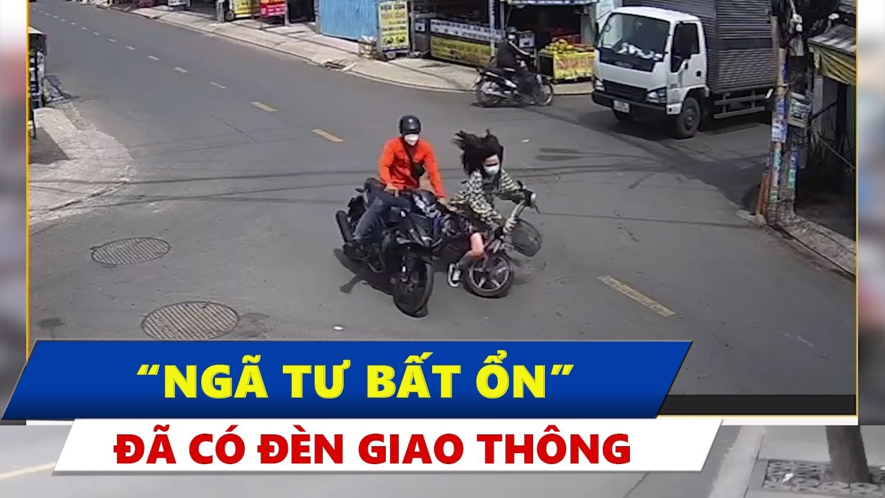 “Ngã tư bất ổn”: Xe máy tông liên tục, nay đã 