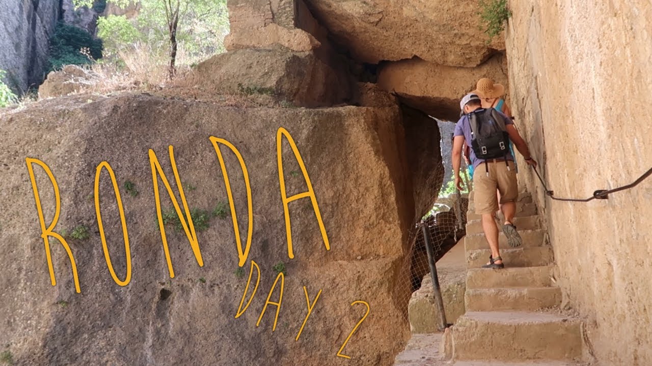 Hiking down the canyon in Ronda  (Vlog 266) Ronda day 2