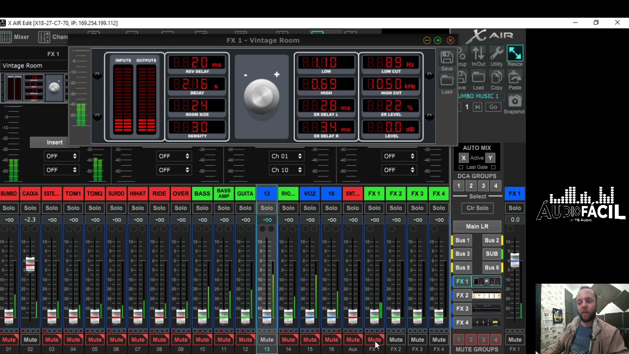 REVERB PRÁTICA - XR18