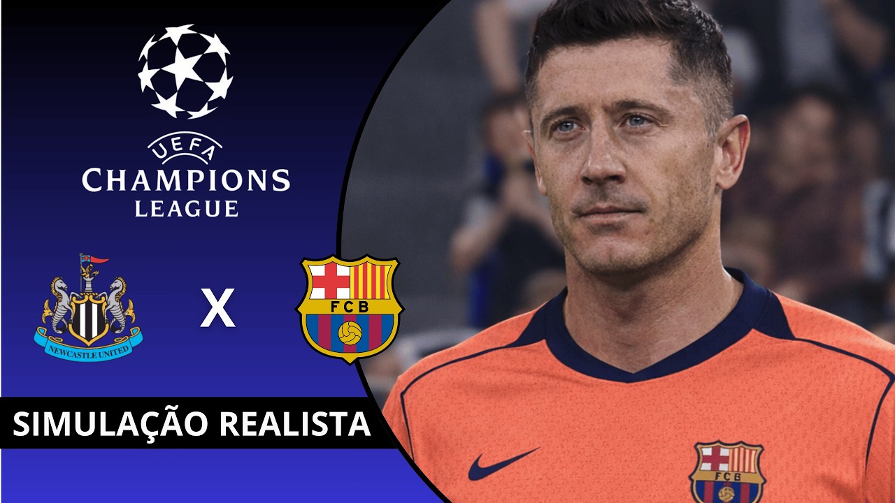 Newcastle vs Barcelona | Champions League - Oitavas de Final | Simulação Realista PES21
