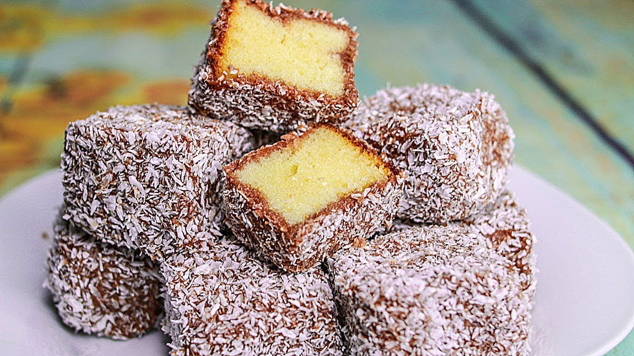 Eggless Lamington | Australian Dessert Recipe | Lamington Recipe Without Oven |Yummy Tasty Lamington