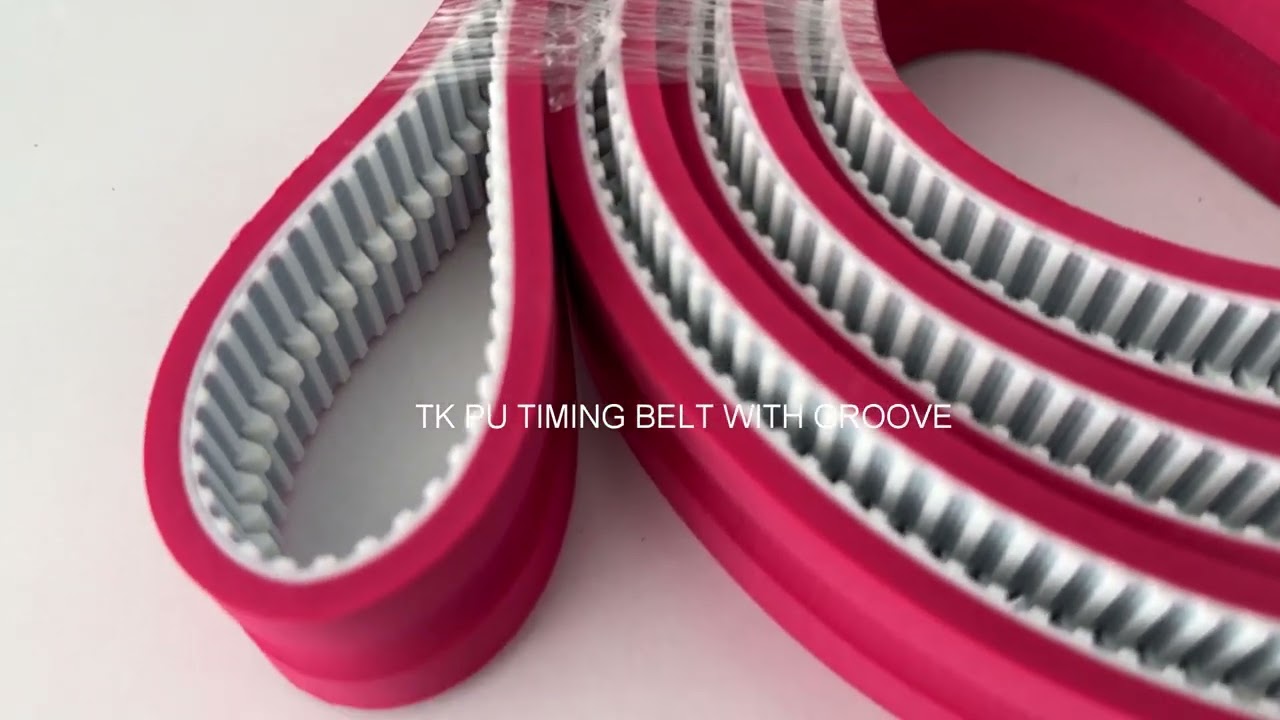 TK5 pu timing belt with U groove