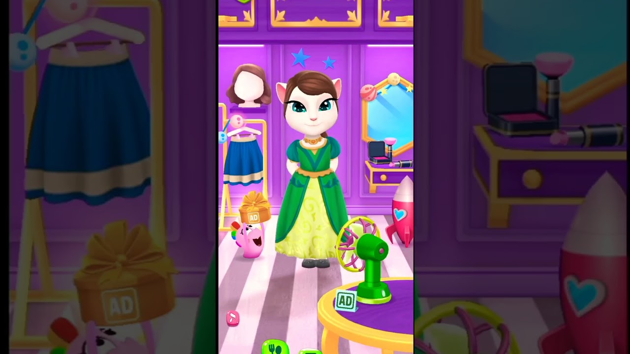 My Angela Makeover Princess Fiona #princessfiona #mytalkingangela2 #shrek #shorts #gaming #trending
