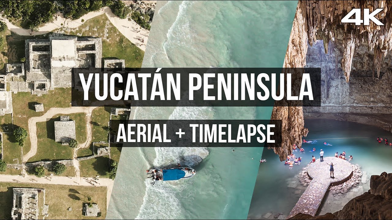 15+ Minutes | Yucatan Peninsula, Mexico Footage | Aerial, Drone, and Timelapse 4K