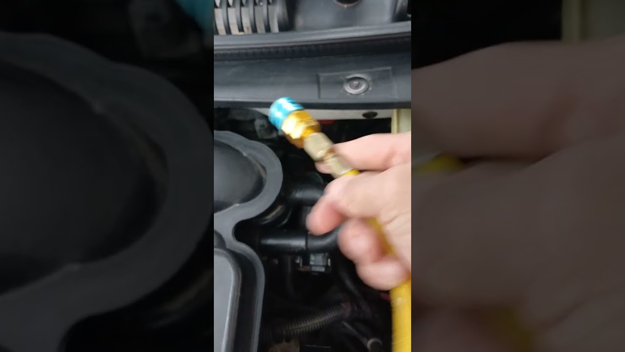 recarga de gaz rapida e barata e facil no ar condicionado do carro