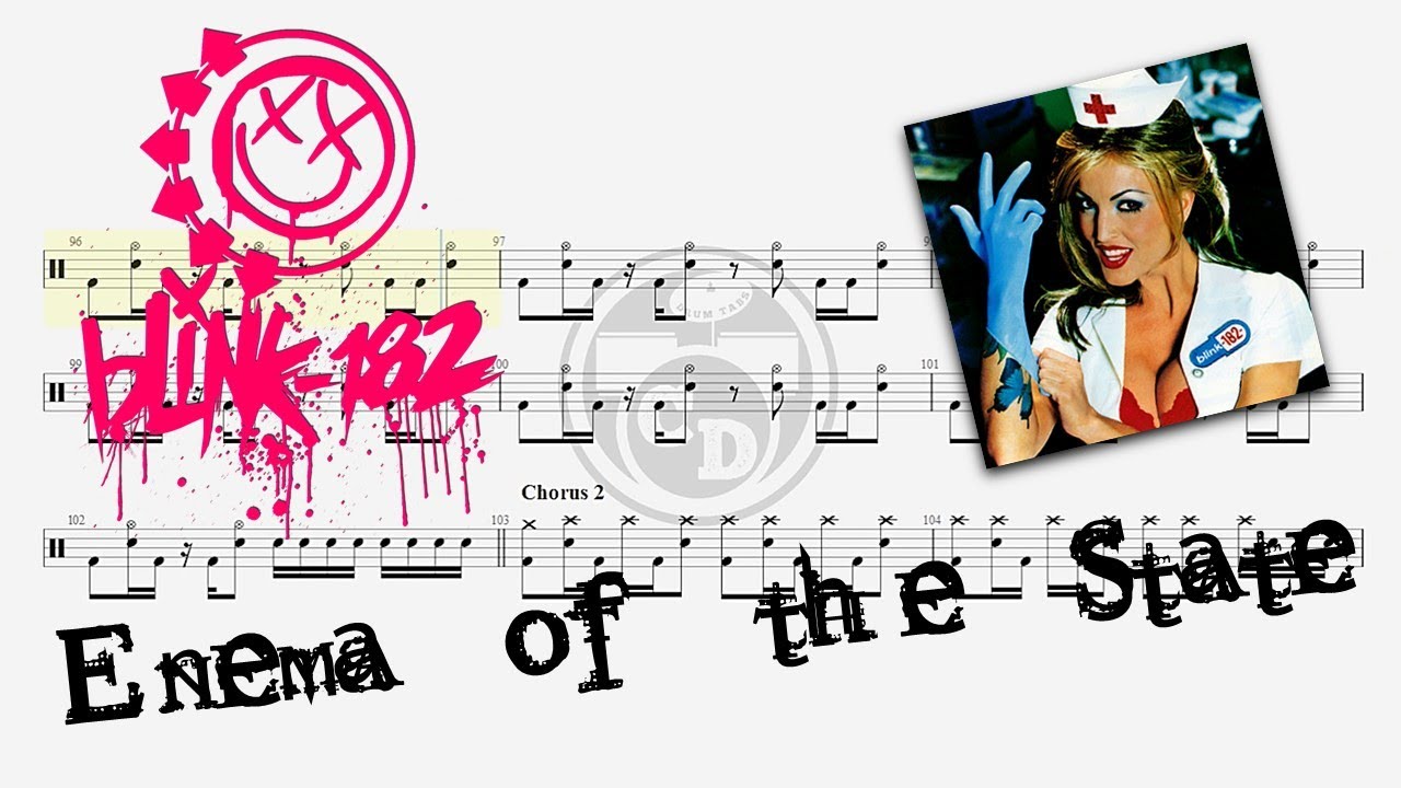 Blink-182 - Enema of the State Studio Album (🔴Drum Notation) By @chamisdrums #drumtabs #chamisdrums