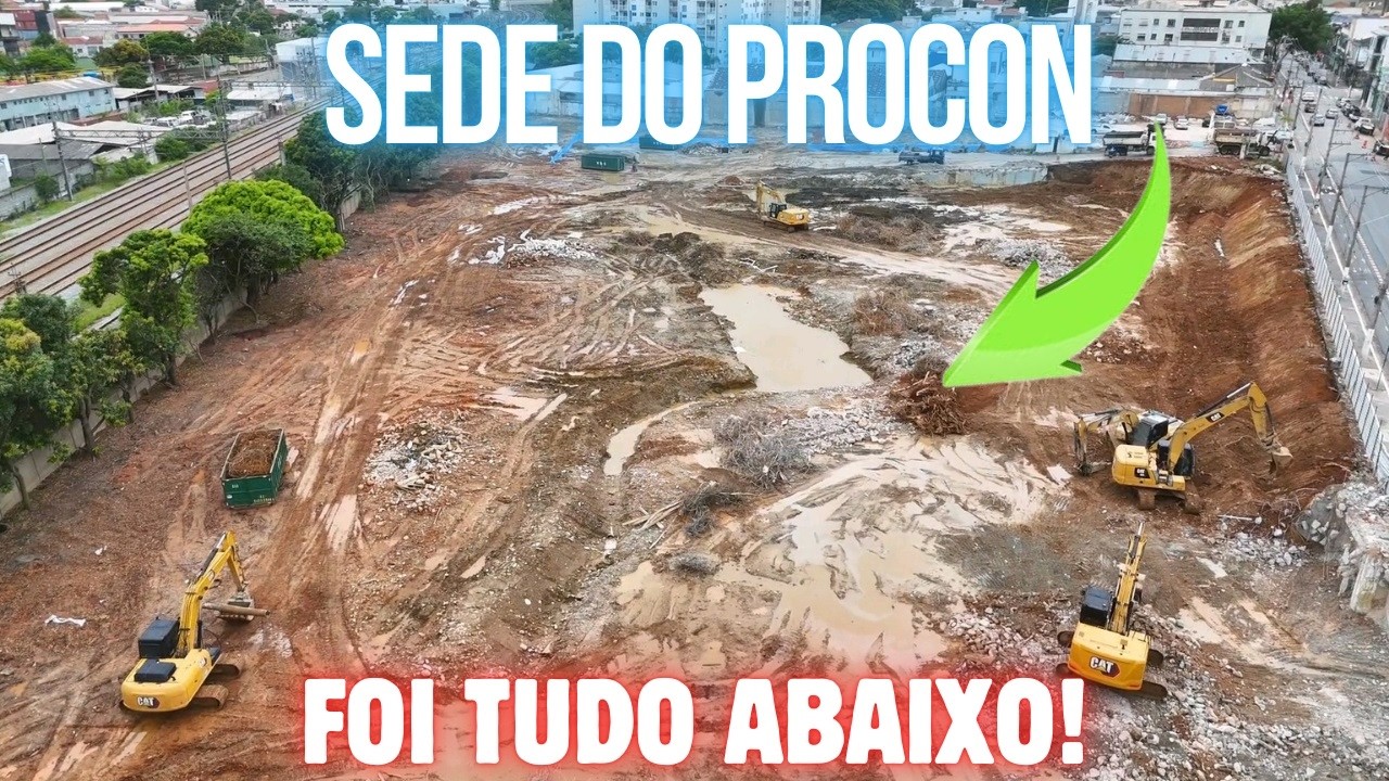 Antiga sede do Procon foi toda abaixo! Drone na Barra Funda - Zona Oeste de São Paulo