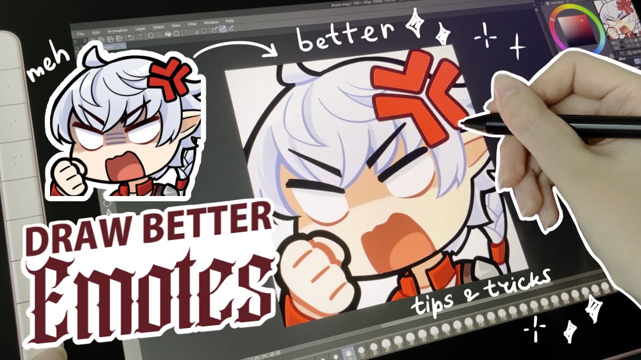 How to improve your Twitch emotes 🌷 Tips and tricks ✦