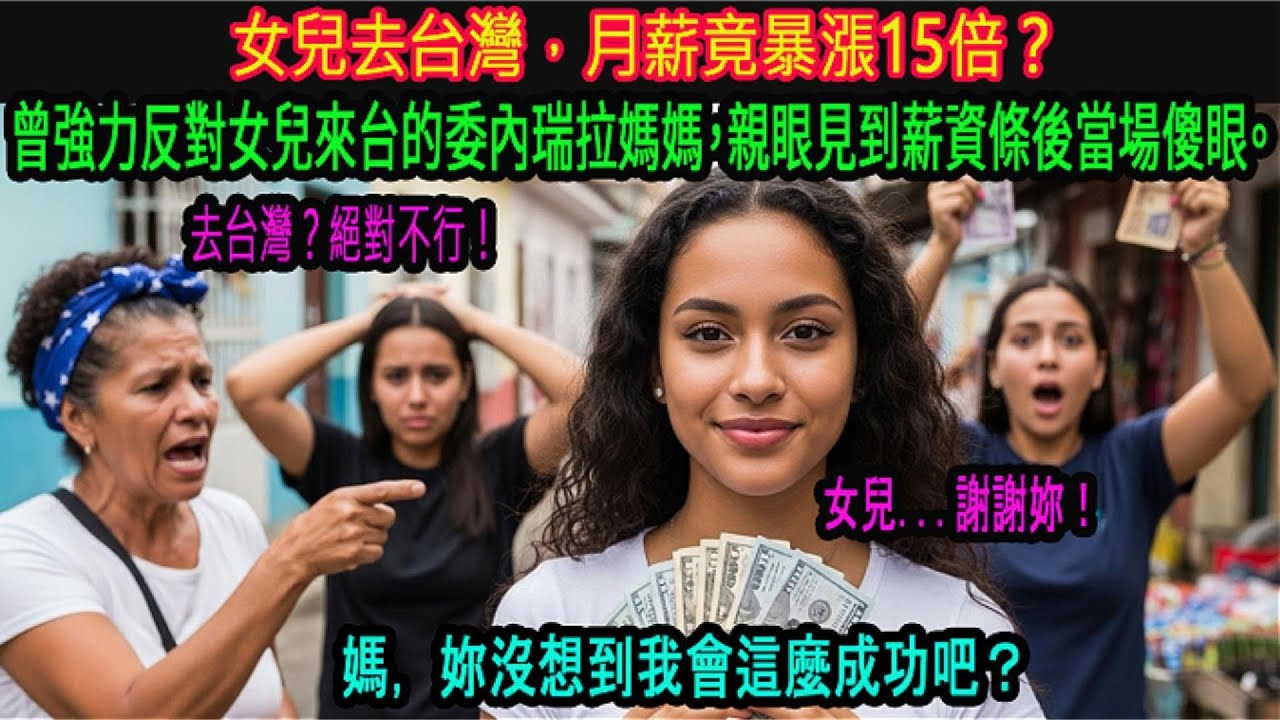 驚呆！「女兒啊，妳在台灣的薪水真的翻了15倍？」 當初哭著反對，如今親眼見證女兒的富裕生活…委內瑞拉媽媽徹底傻眼！