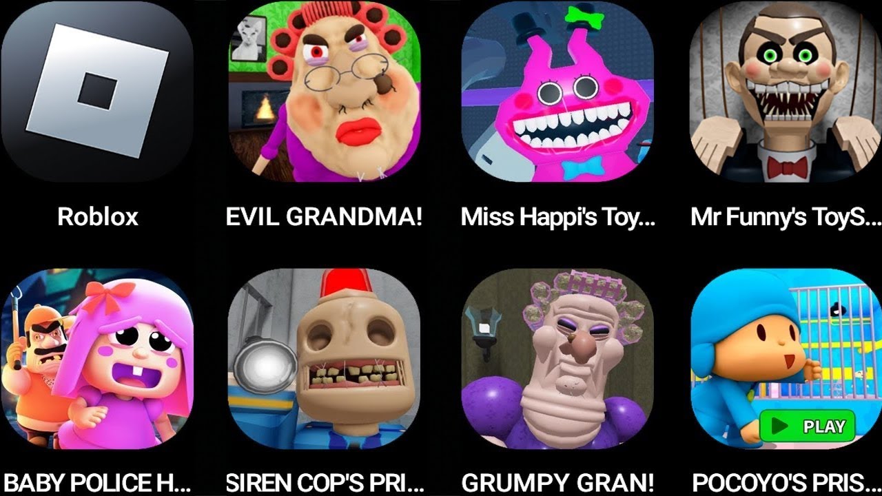 ROBLOX,,Betty's Nursery!,🧢POCOYO PRISON RUN!,Escape Mr Funny's ToyShop!,ESCAPE MR. STINKY DETENTION