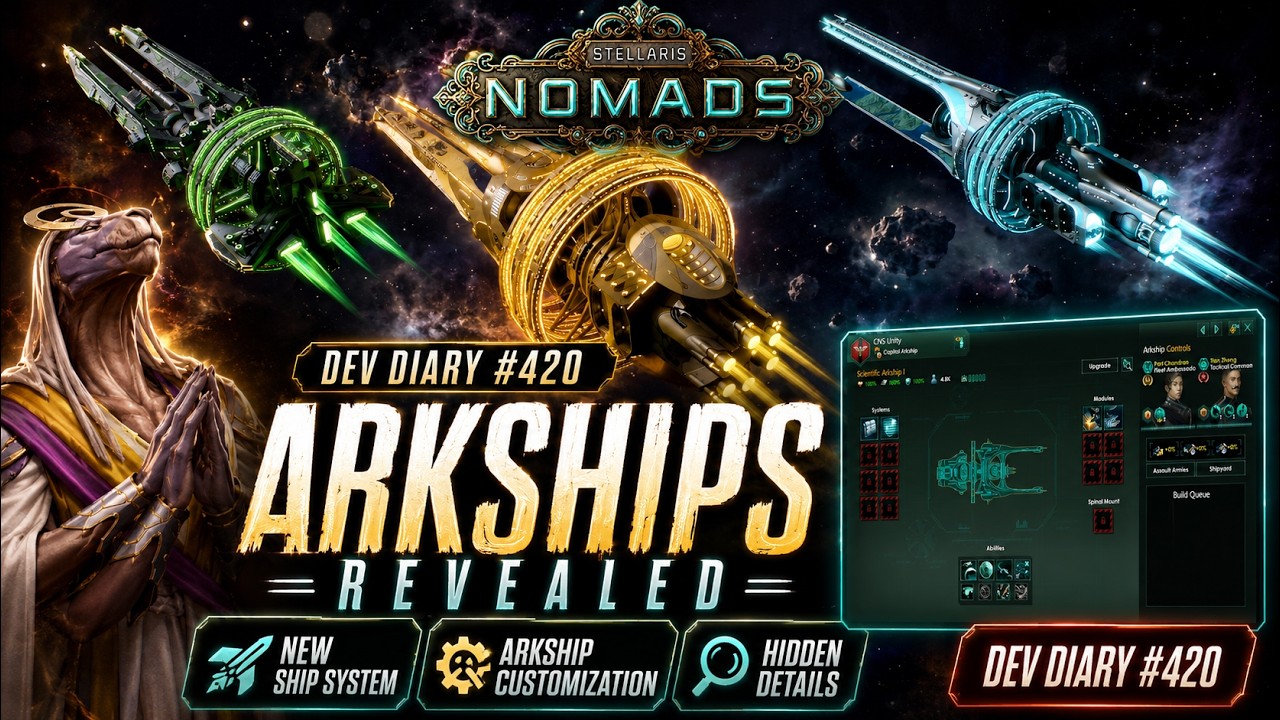Stellaris Nomads Arkships FINALLY Revealed