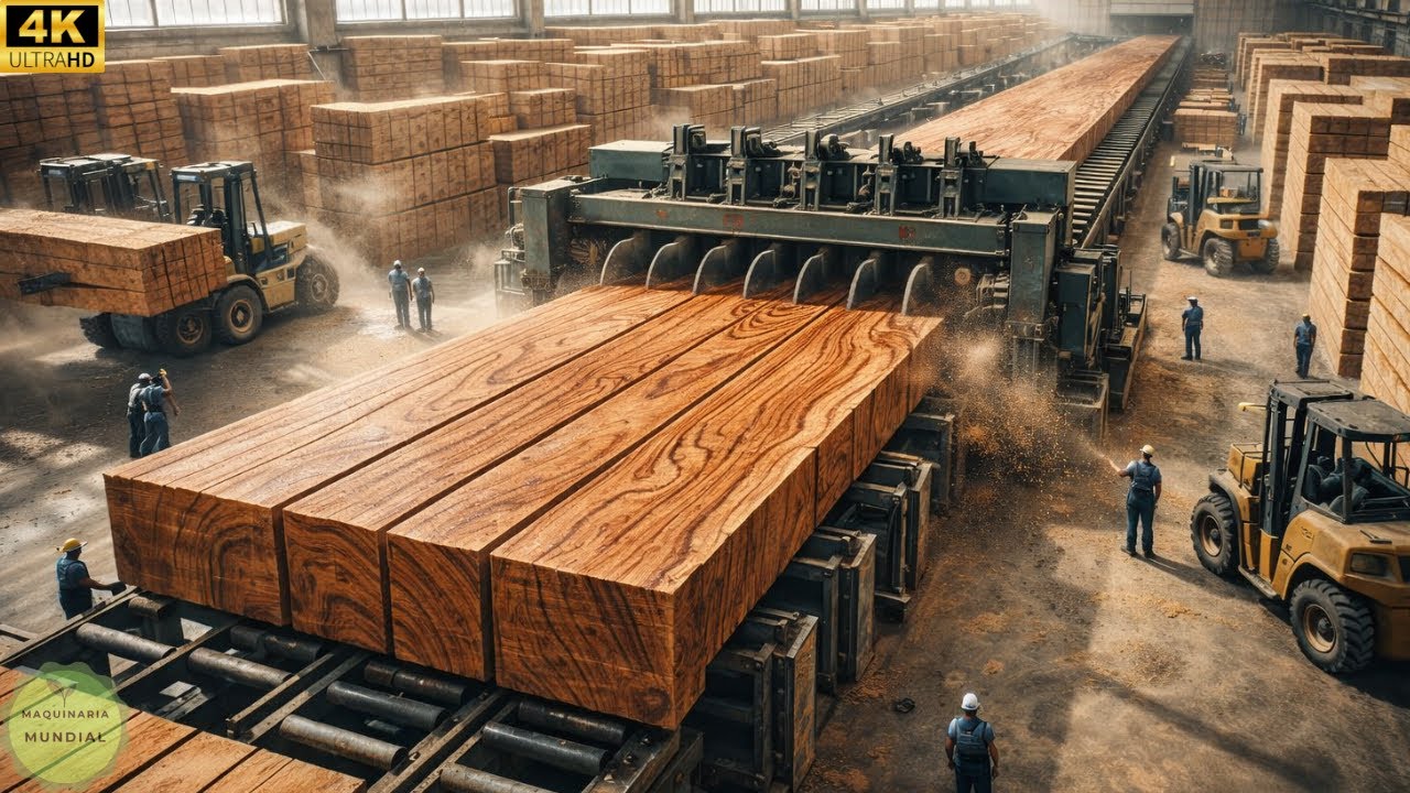 Inside a giant woodworking factory | How complex is the process of creating wooden tables?