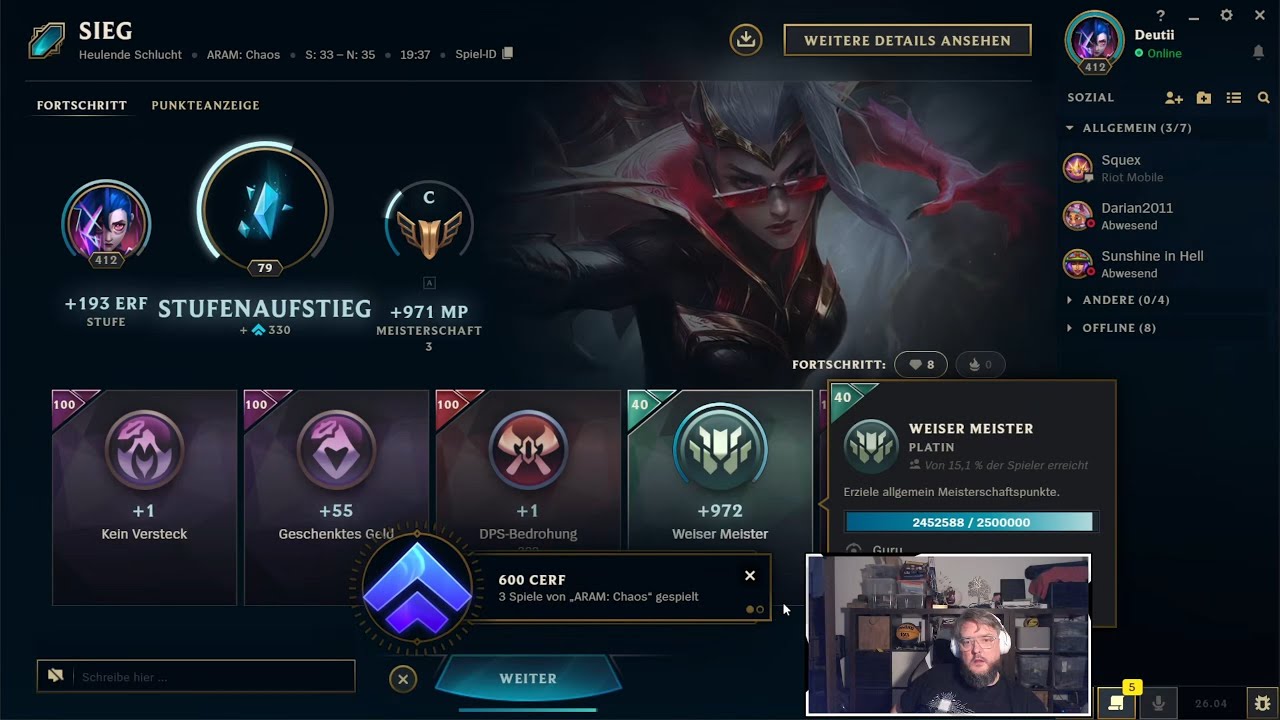 League of Legends | ARAM: CHAOS | Vayne | C | 27.02.2026 | 8