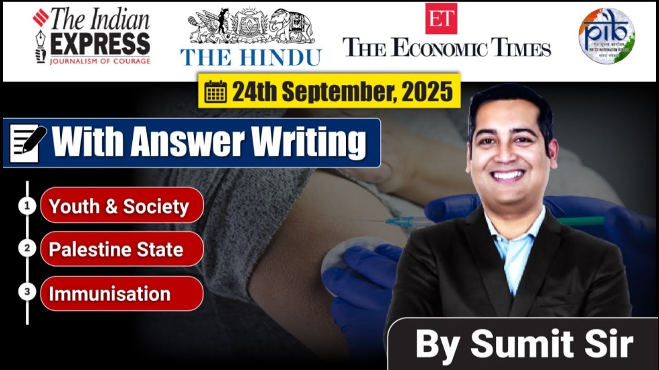 24 September 2025 Editorial discussion | Immunisation, Israel and Palestine, Youth and society