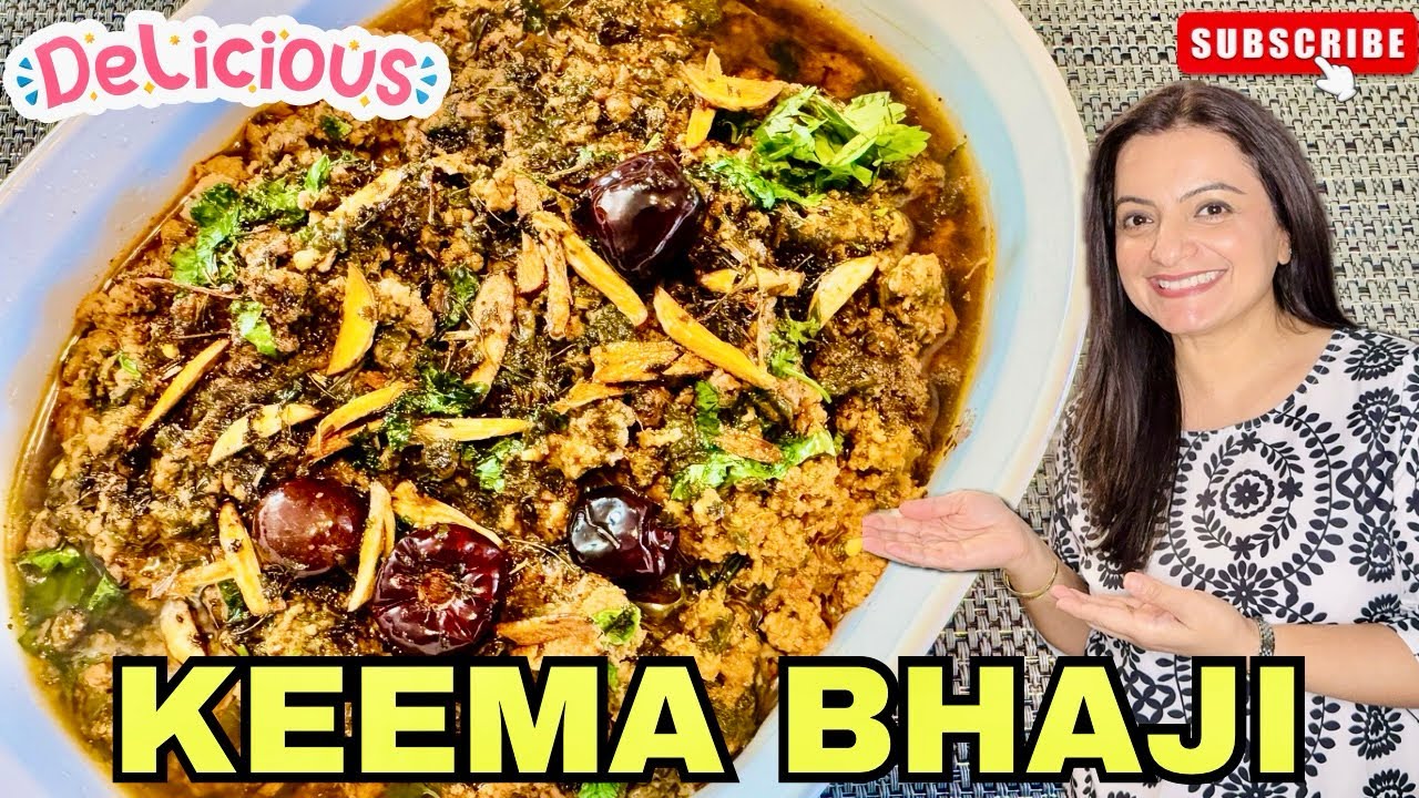 Keema Bhaji Recipe | Keema Spinach Curry | Keema Curry Recipe 