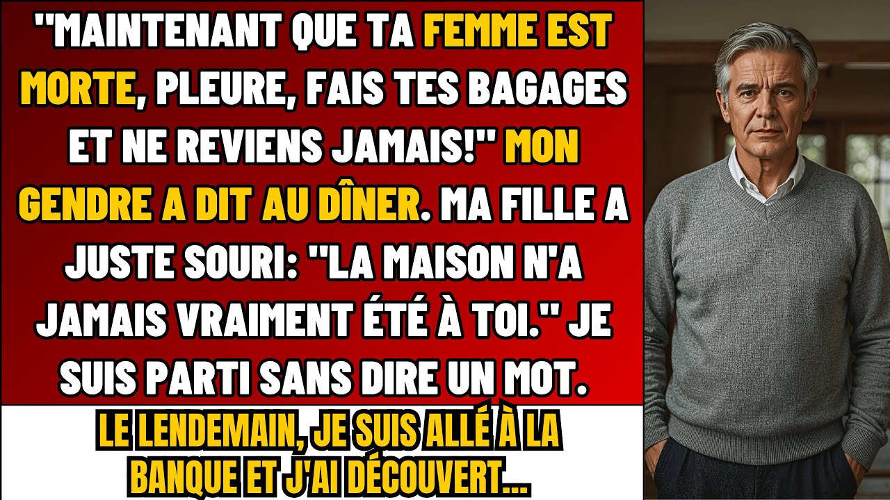 Tu Ne Sers À Rien : Ta Femme Est Morte, Pleure, Fais Ta Valise Et Reviens JAMAIS!' A Dit Mon Gendre…
