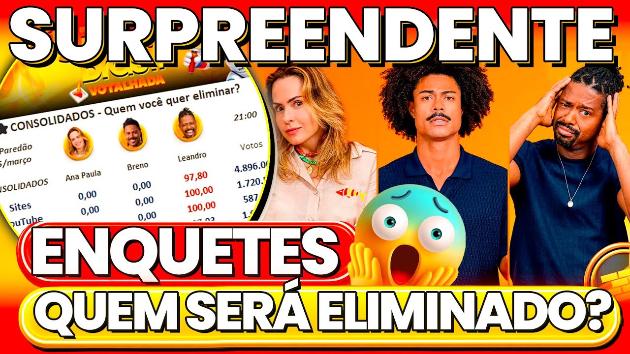 👁️BBB26🔥PESQUISA EXCLUSIVA DO 9º PAREDÃO. GIRO DE ENQUETES QUE JÁ REVELAM QUEM VAI SAIR DESTA VEZ.