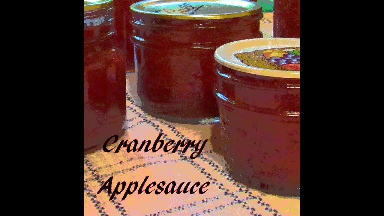 Canning Cranberry Applesauce