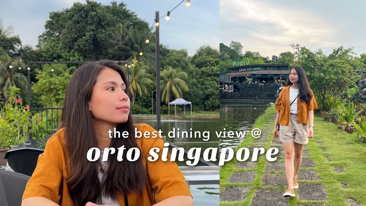 Beautiful Outdoor Dining 🌻 in Singapore | Cheers to 2K SUBS! 🥂