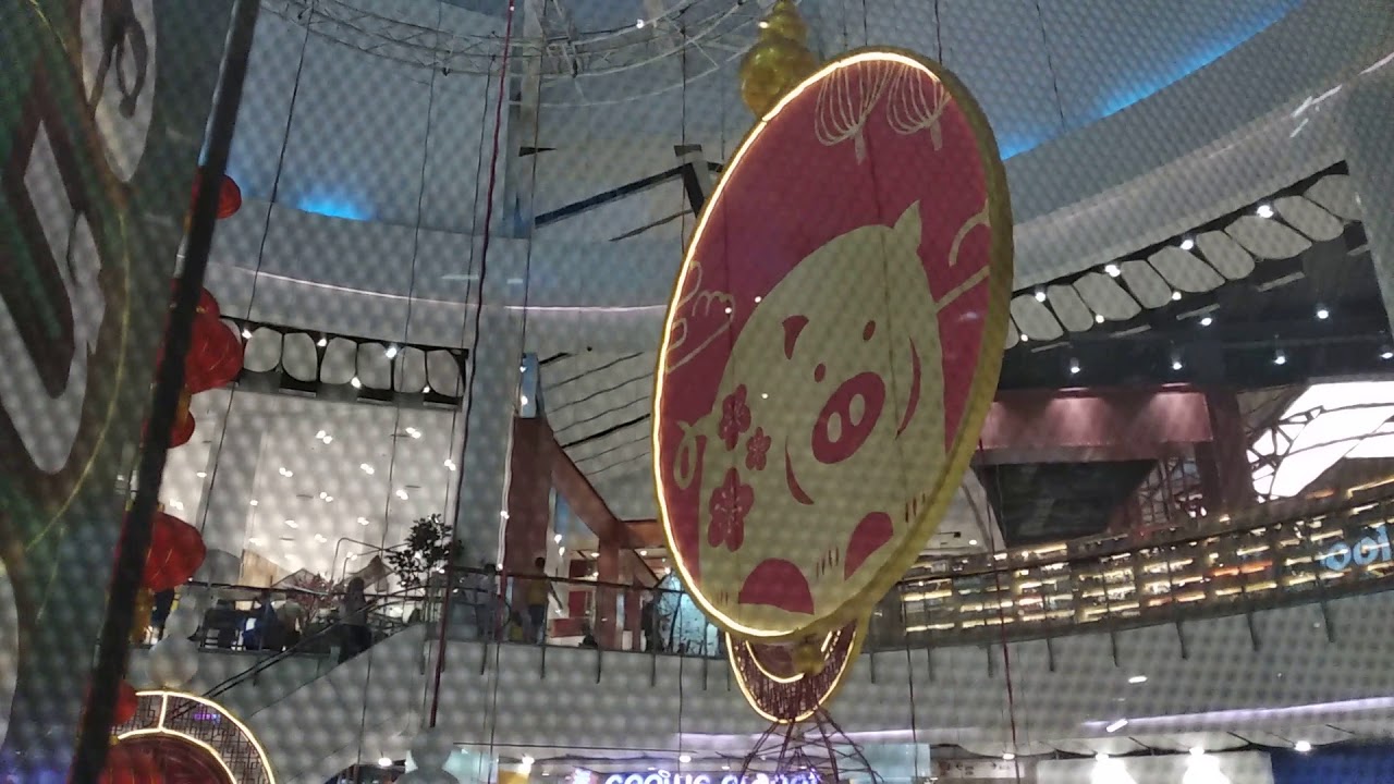 2 talking Kone scenic elevators at Central World Bangkok Thailand