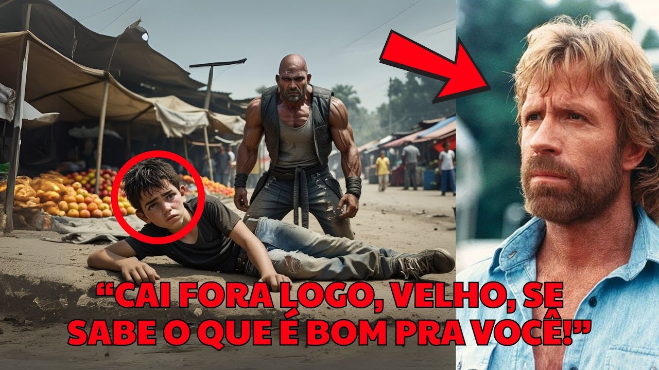Um carateca de faixa preta quebrou o braço de um jovem vendedor de frutas na frente de Chuck Norris