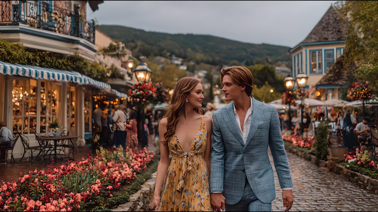 French Urban Vibes | Golden Hour Romance in a Storybook Village