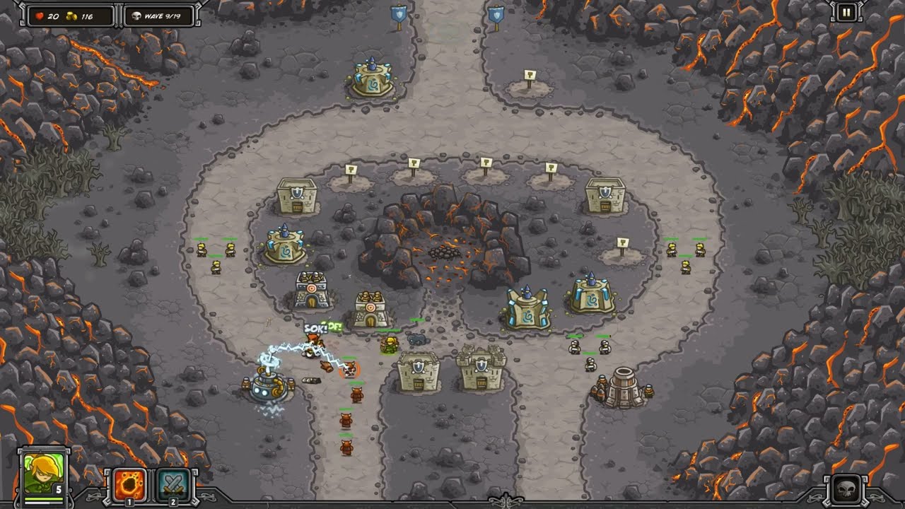Kingdom Rush | Campaign | Stage 11 Forsaken Valley Normal Gameplay