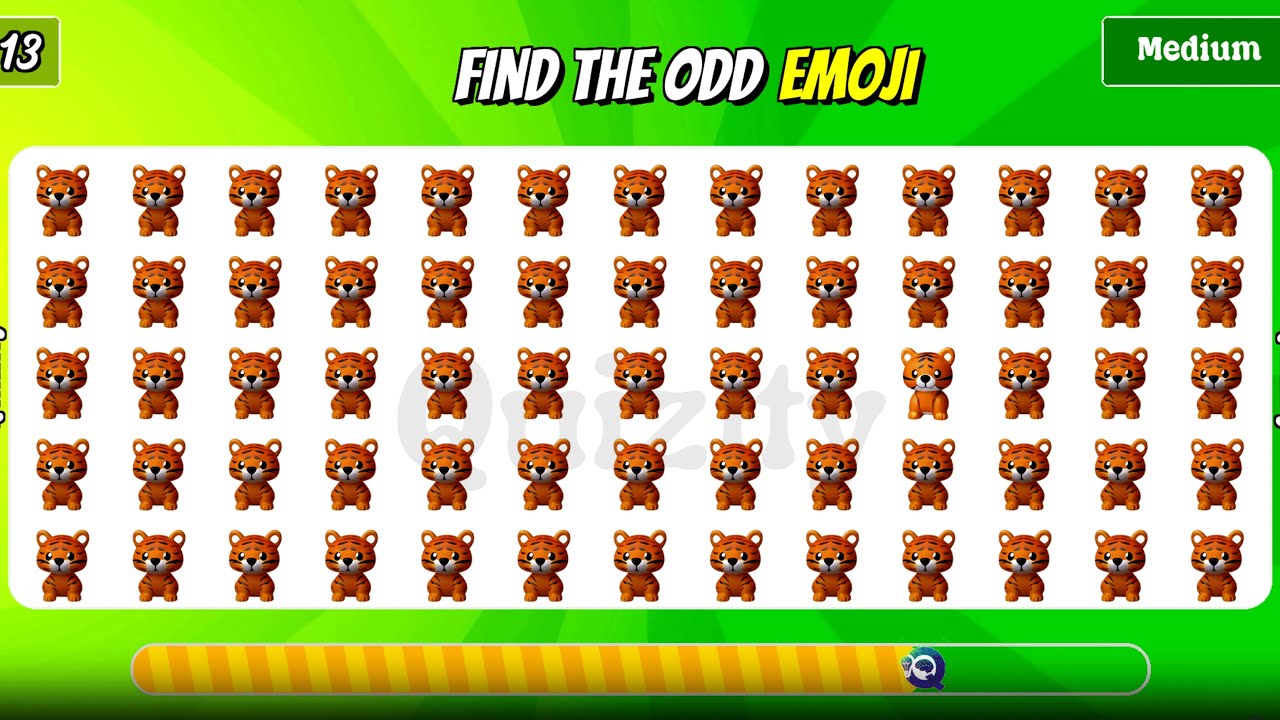 Odd One Out Emoji Challenge – 30 Puzzles | Easy, Medium & Hard | Quizity #Quizity