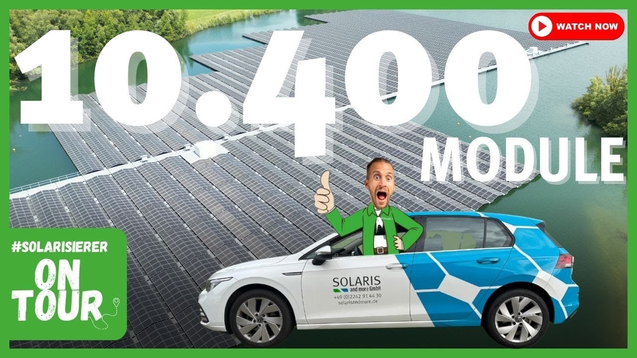 10.400 MODULE auf dem Wasser! Die Größte Floating PV in  NRW!