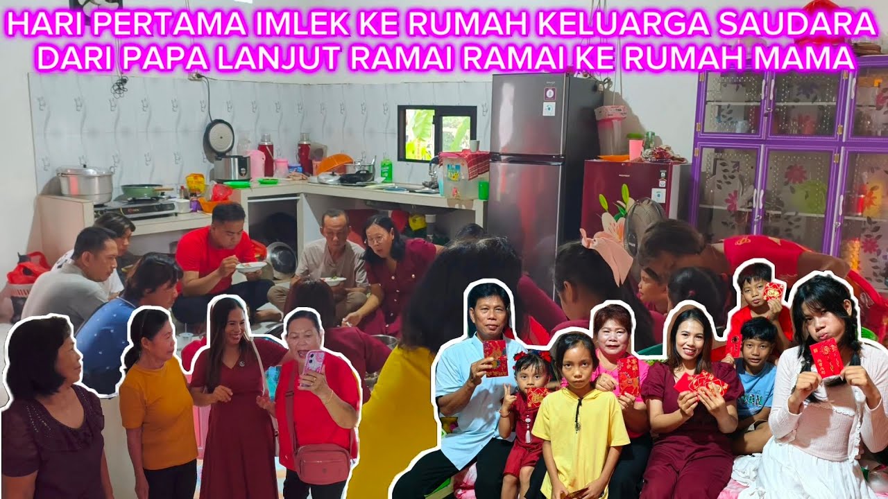 HARI PERTAMA PERTAMA PERGI KE RUMAH KELUARGA DARI SAUDARA PAPA KU‼️LANJUT BAGI BAGI ANGPAO 