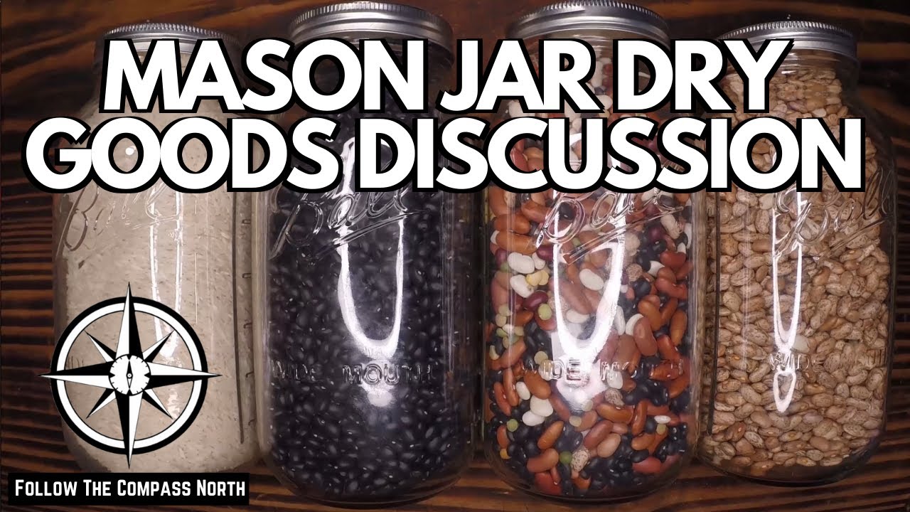 Use Mason Jars to extend dry good shelf life!!