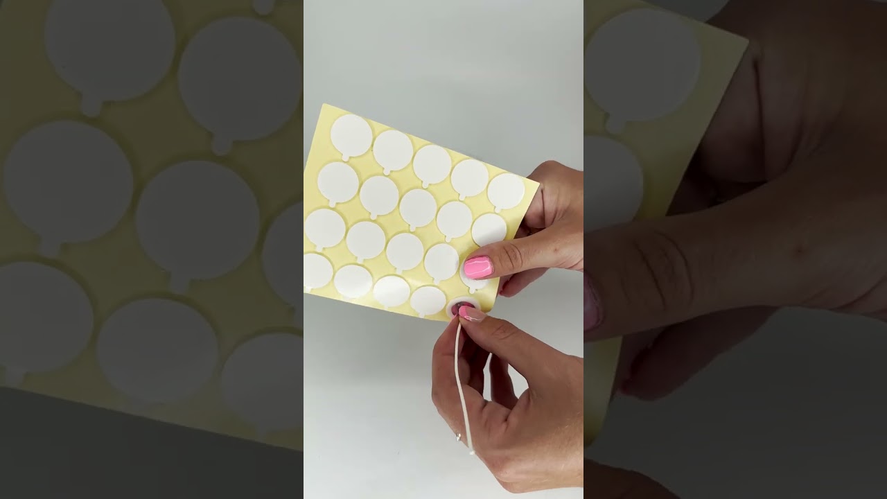 How to apply wick stickums with tab
