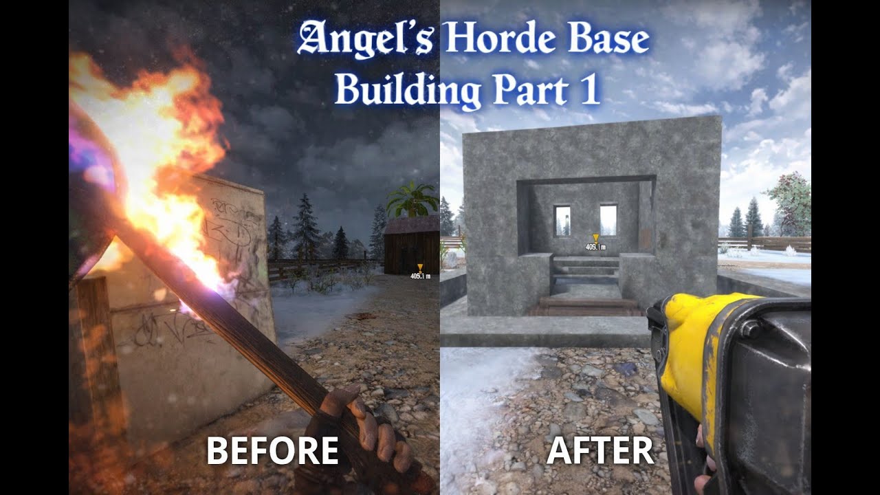 Angel's Horde base building part 1 #7dtd #zombie #7ds #battle #gaming #base