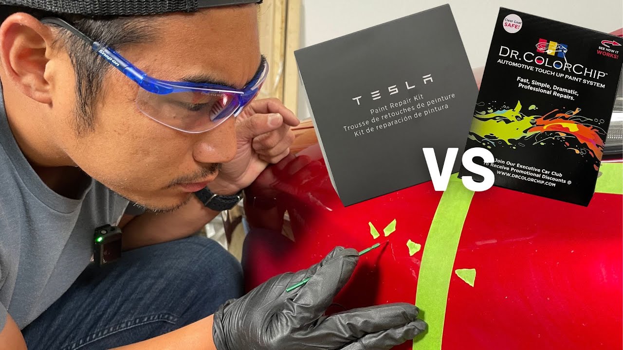 Tesla Paint Touch Up vs Dr. Color Chip Kit