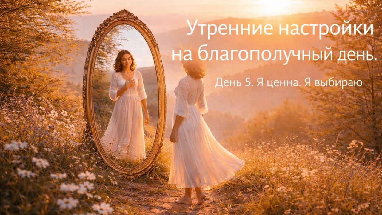 Я выбираю себя - утренняя медитация на самоценность. День 5 марафона. 