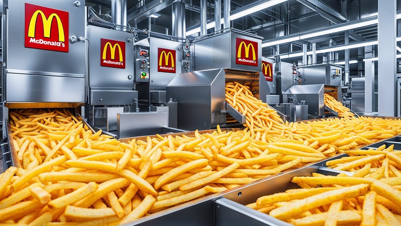 Inside a McDonald’s French Fry Plant:From Farm-GrownPotatoes to Golden Fast-Food Fries(Full Process)