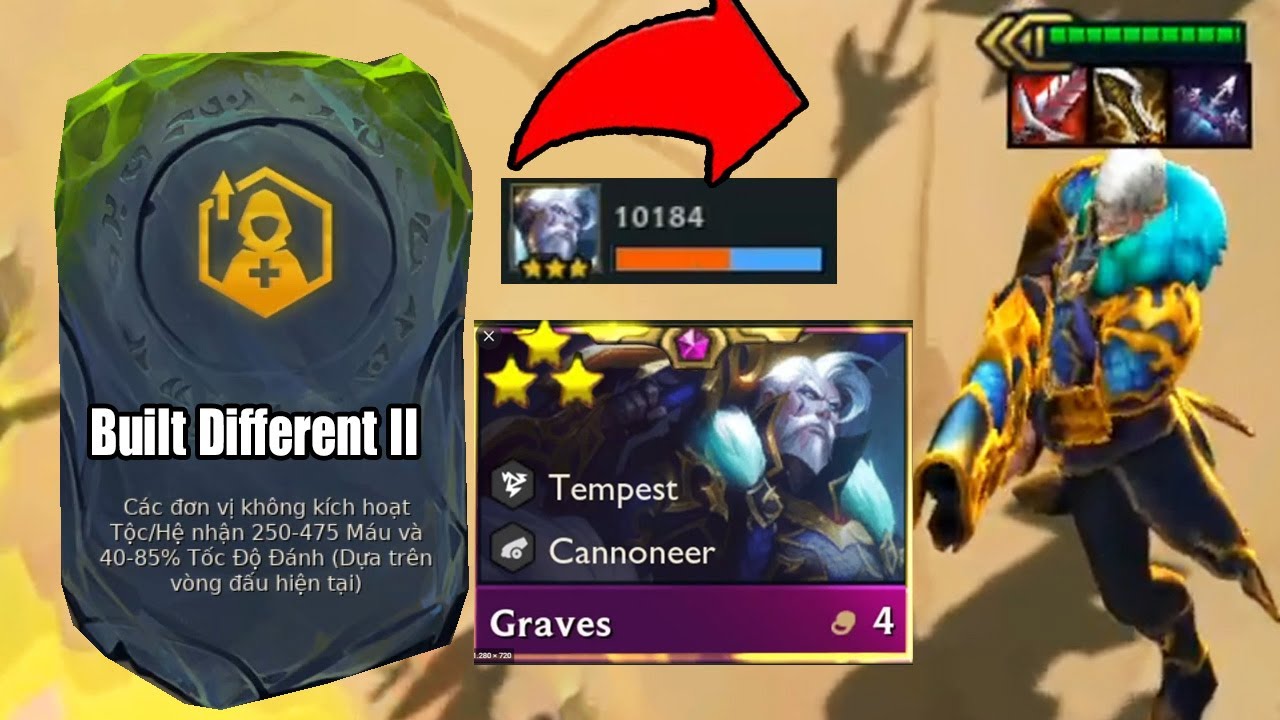 Built Different + 3 Star Graves = FREE TOP 1 - TFT SET 7.5