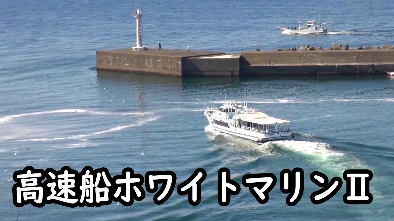 定期便時代の高速船ホワイトマリンⅡ（戸田運送船）　沼津港～戸田港 White Marine Ⅱ