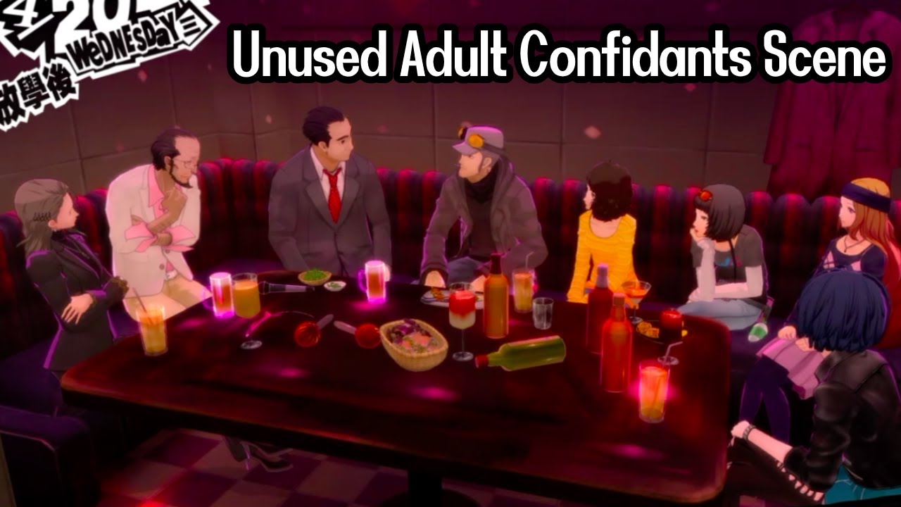 Unused Adult Confidants Scene - Persona 5 Royal